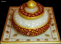 Service Provider of Marble Round Pot Jaipur Rajasthan 